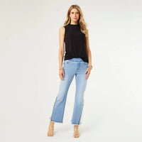 Coco + Carmen - Omg Flare Rhinestone Fringe Jean