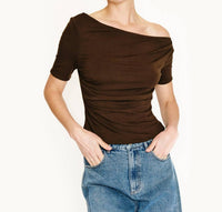 Line And Dot - Eira Asymmetrical Top