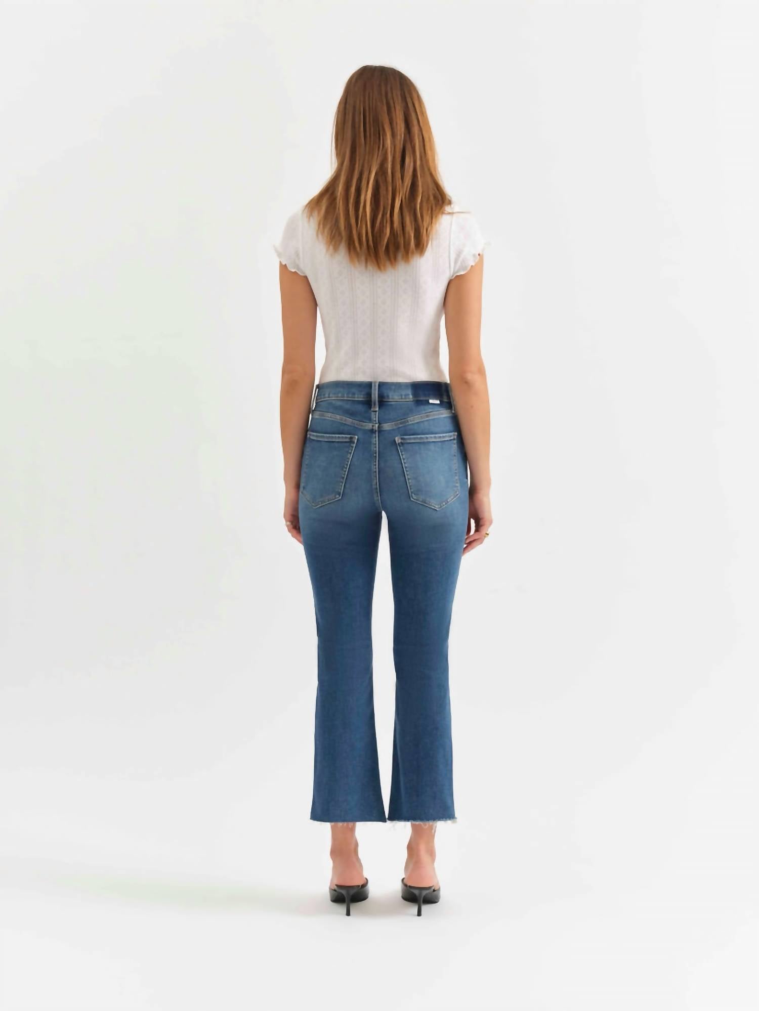 Daze - Shy Girl Crop Flare Jeans