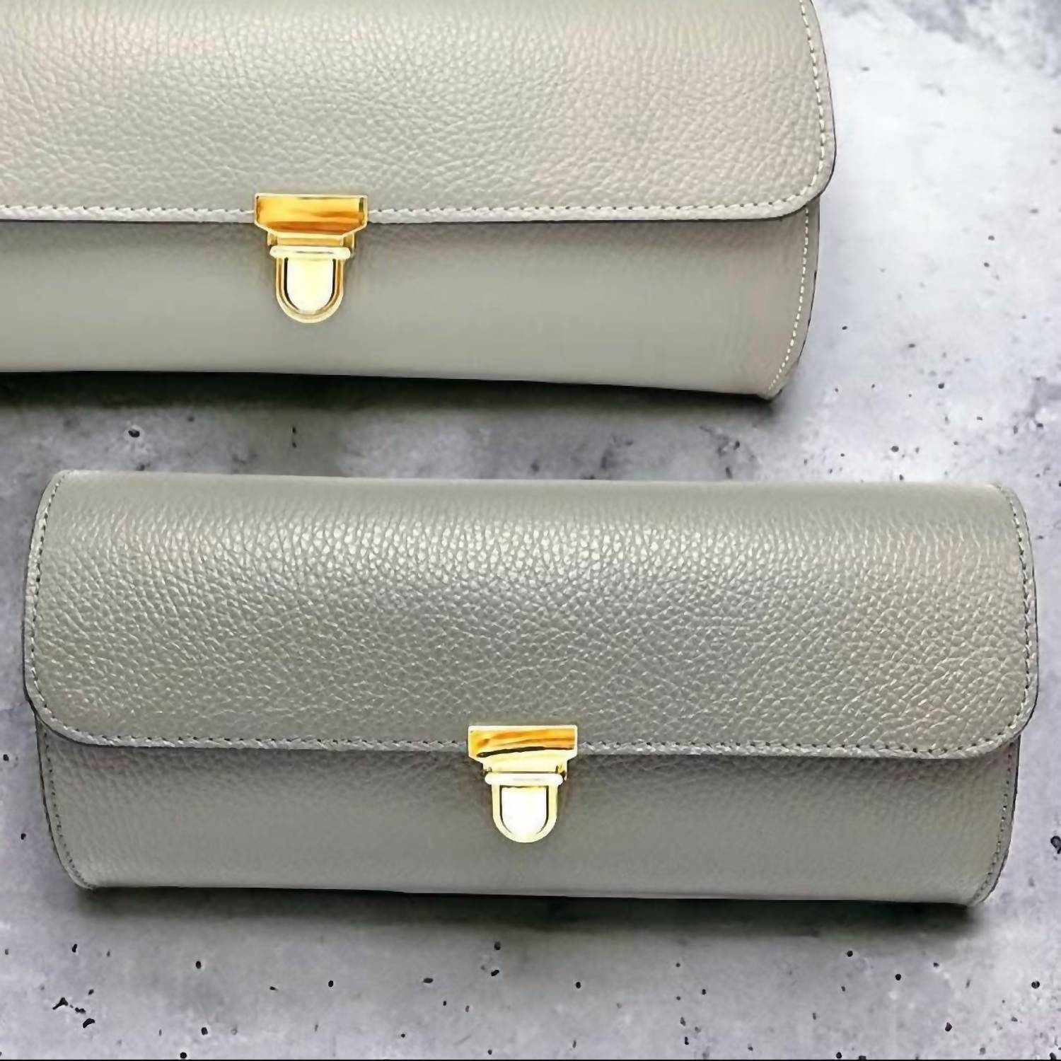 Made In Italy - Women's Genuine Leather Baguette Bag