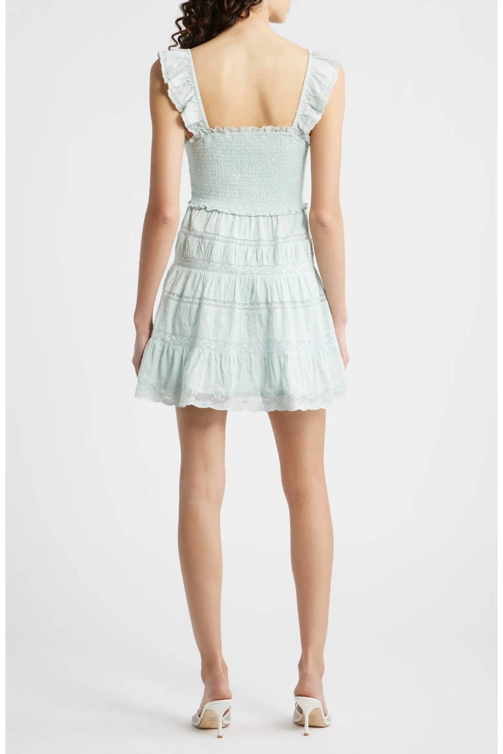 Loveshackfancy - Colbera Lace Trimmed Cotton Mini Dress
