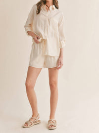 Sage The Label - Clementine Crush Cutout Back Shirt