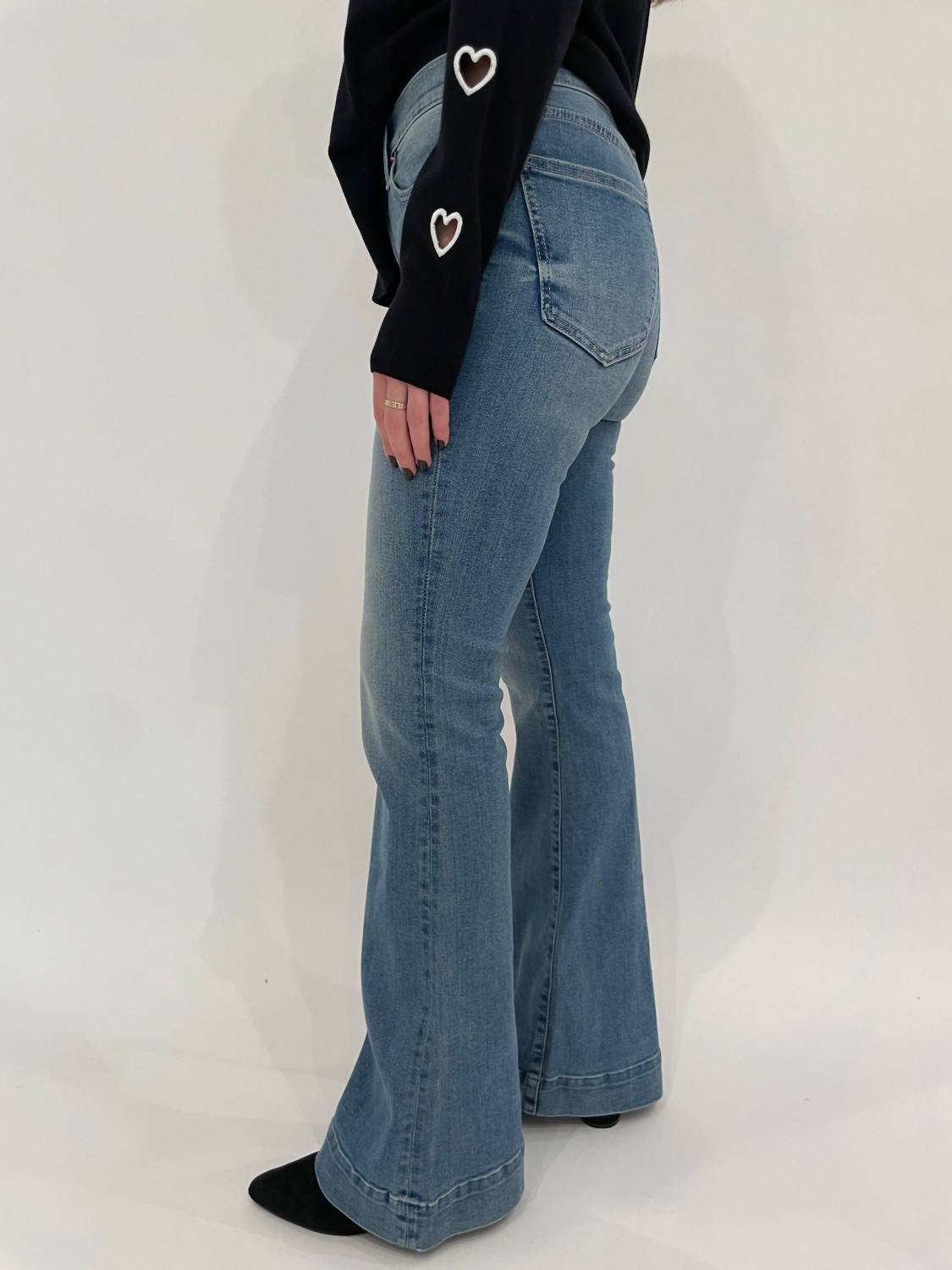 Pistola - Women's Kinsley Mid Rise Ultra Flare Jeans