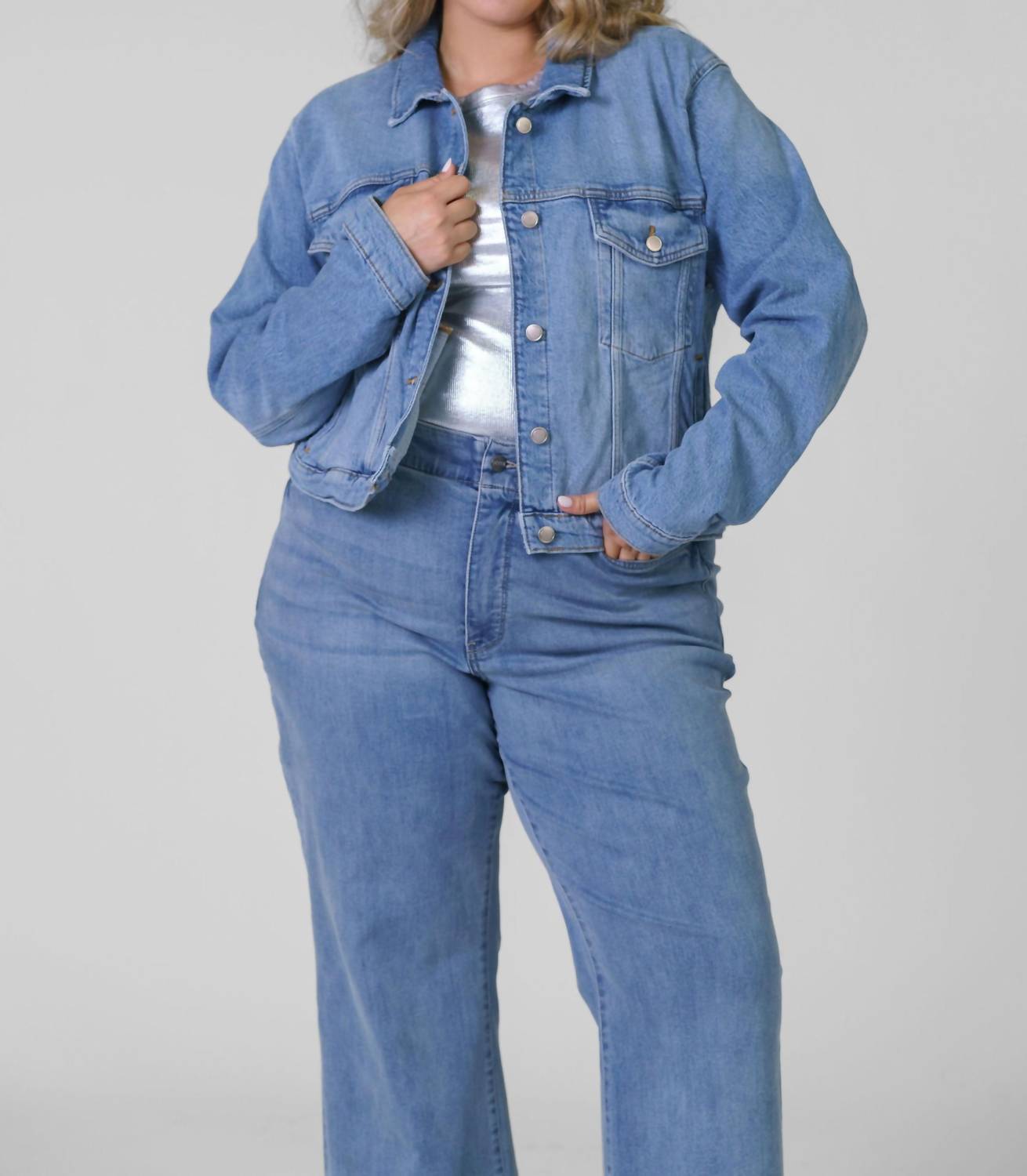 Good American - Committed To Fit Button Down Jacket - Plus
