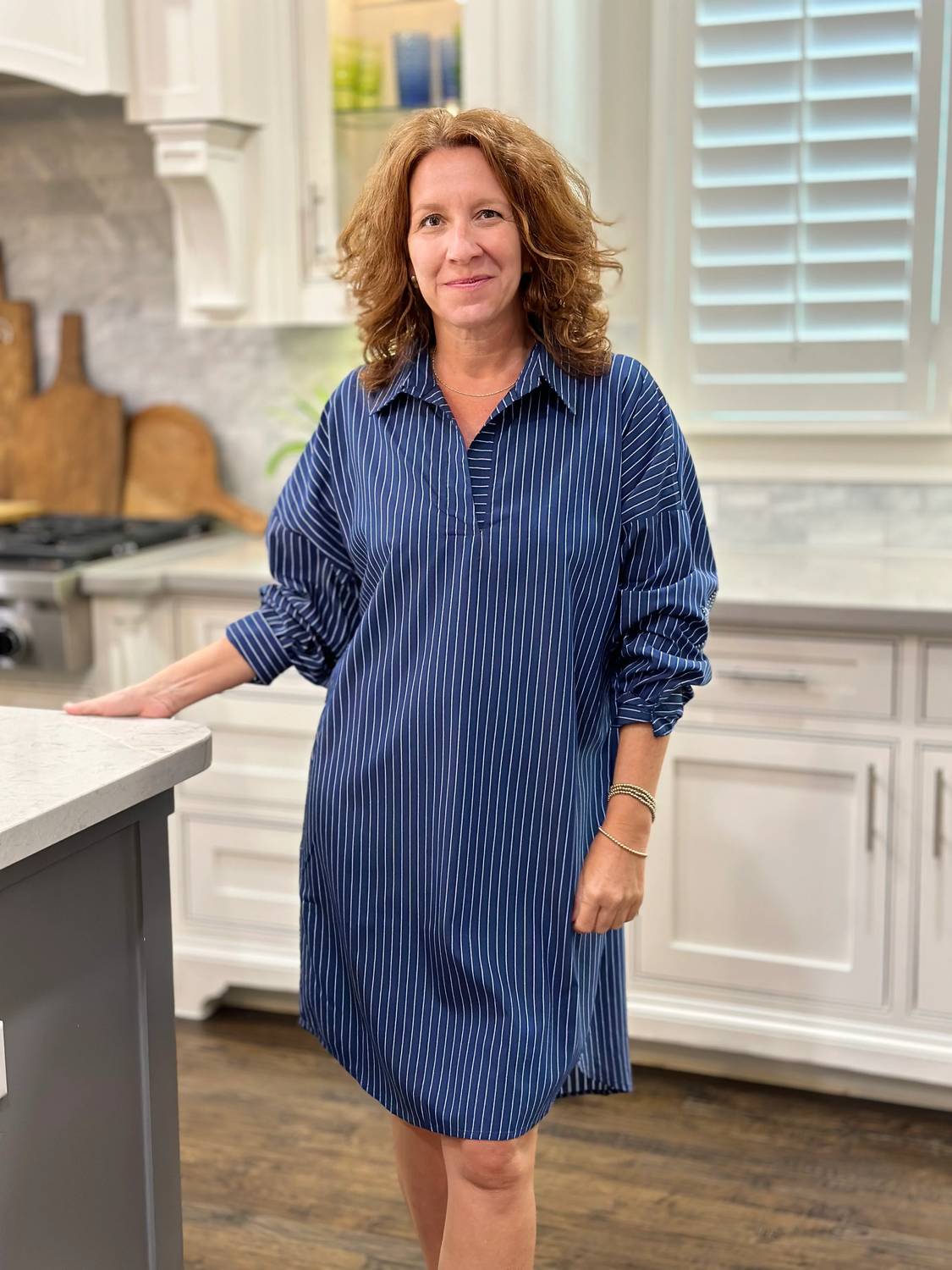 Caryn Lawn - Preppy Stripe Mini Dress