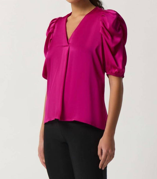Joseph Ribkoff - Silky Ruffle Sleeves Top