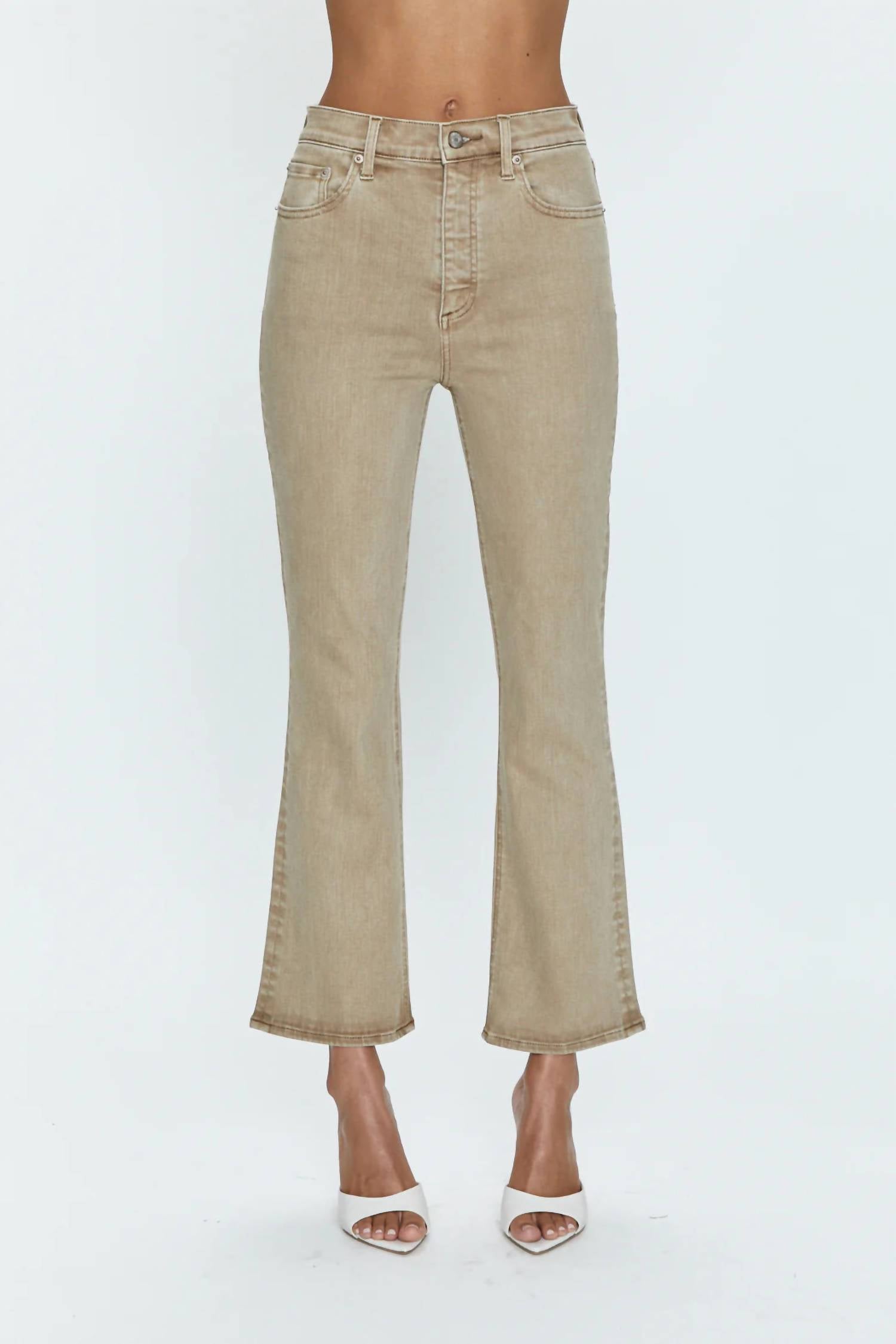 PISTOLA Lennon High Rise Bootcut Jeans in mink snow - women's jeans