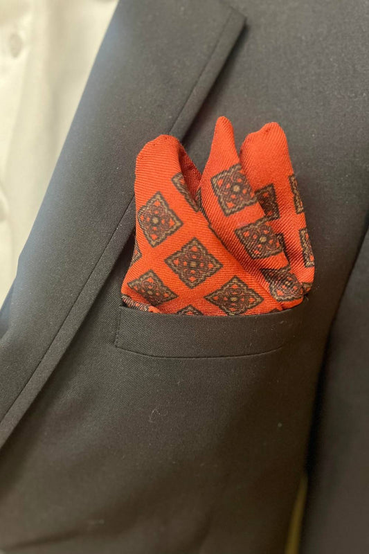 Robert Keyte - Men's Kenya Silk Pocket Square