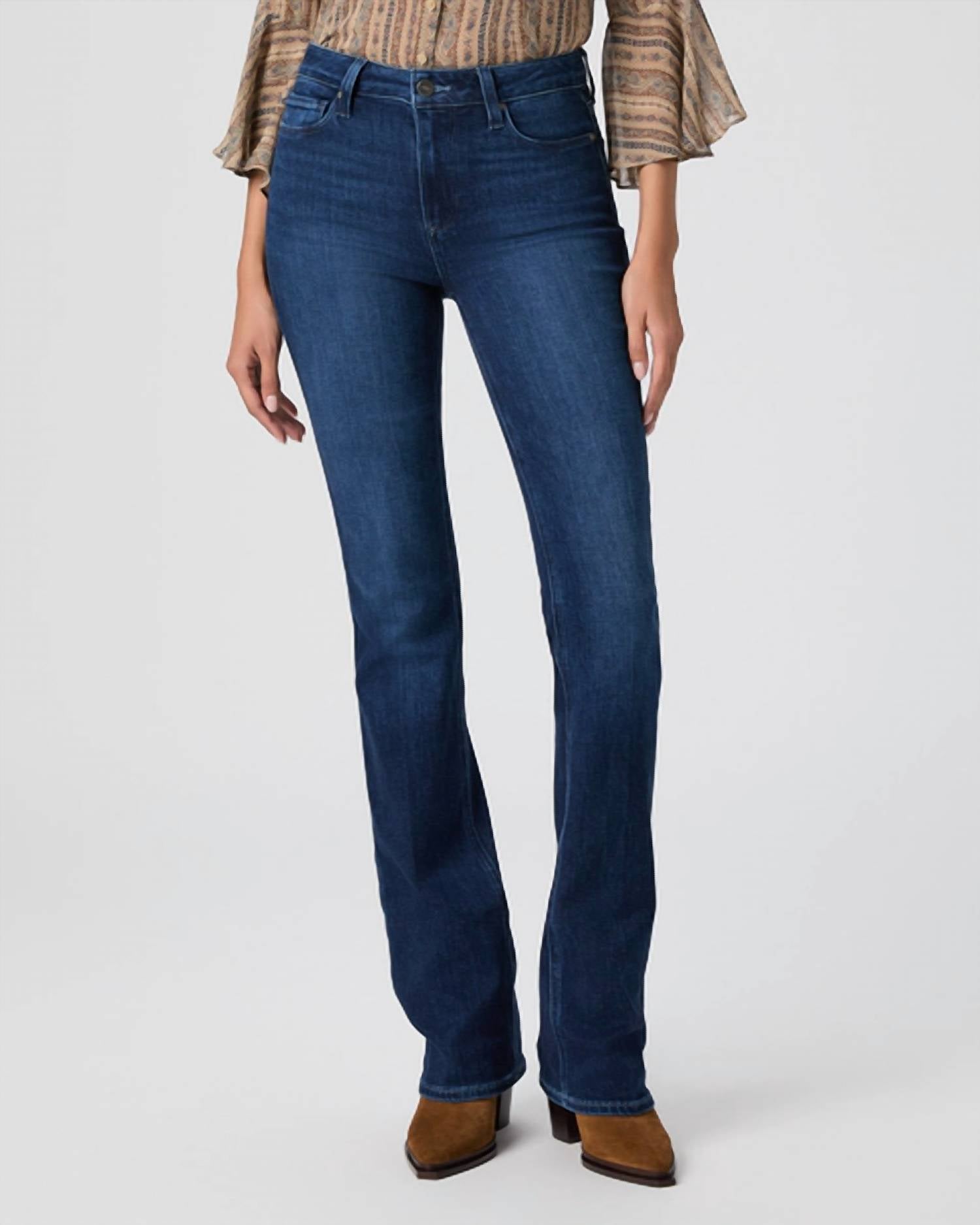 Paige - HIgh Rise Manhattan Boot Cut Jeans