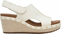 Corkys Footwear Women For Keeps Wedge Sandal in white - women's sandal