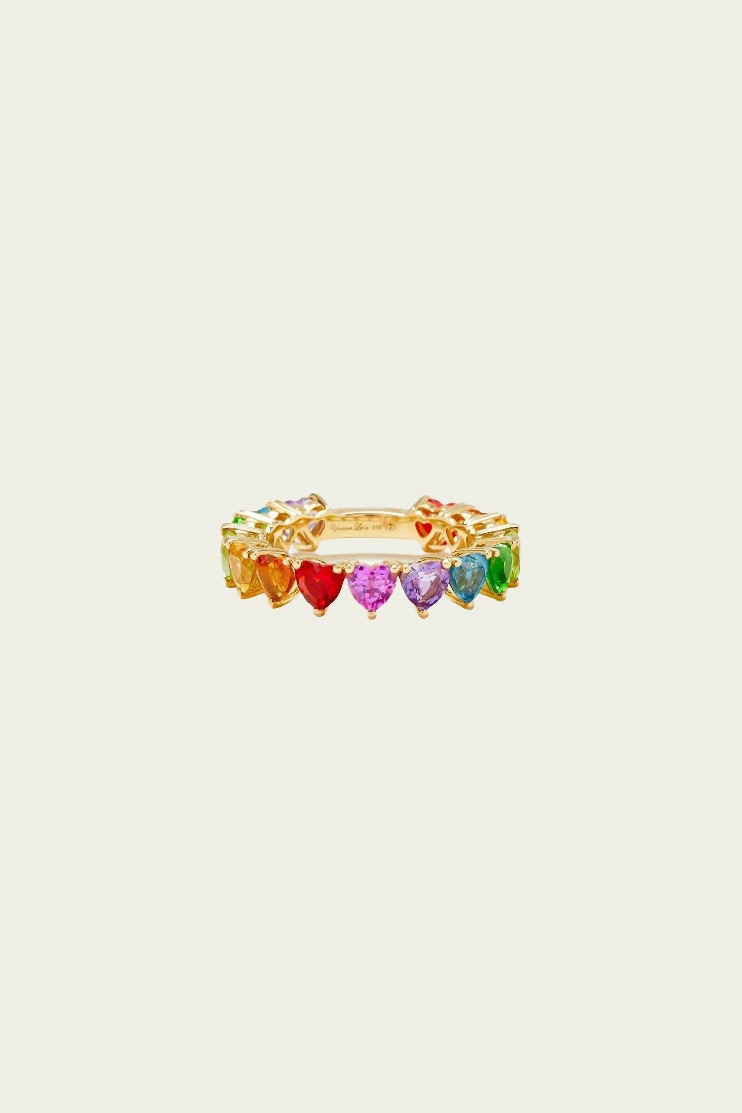 Yvonne Leon - Women's Mini Alliance Heart Rainbow Ring