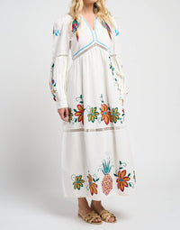 Guadalupe Design - Sofia Parrot Midi Dress