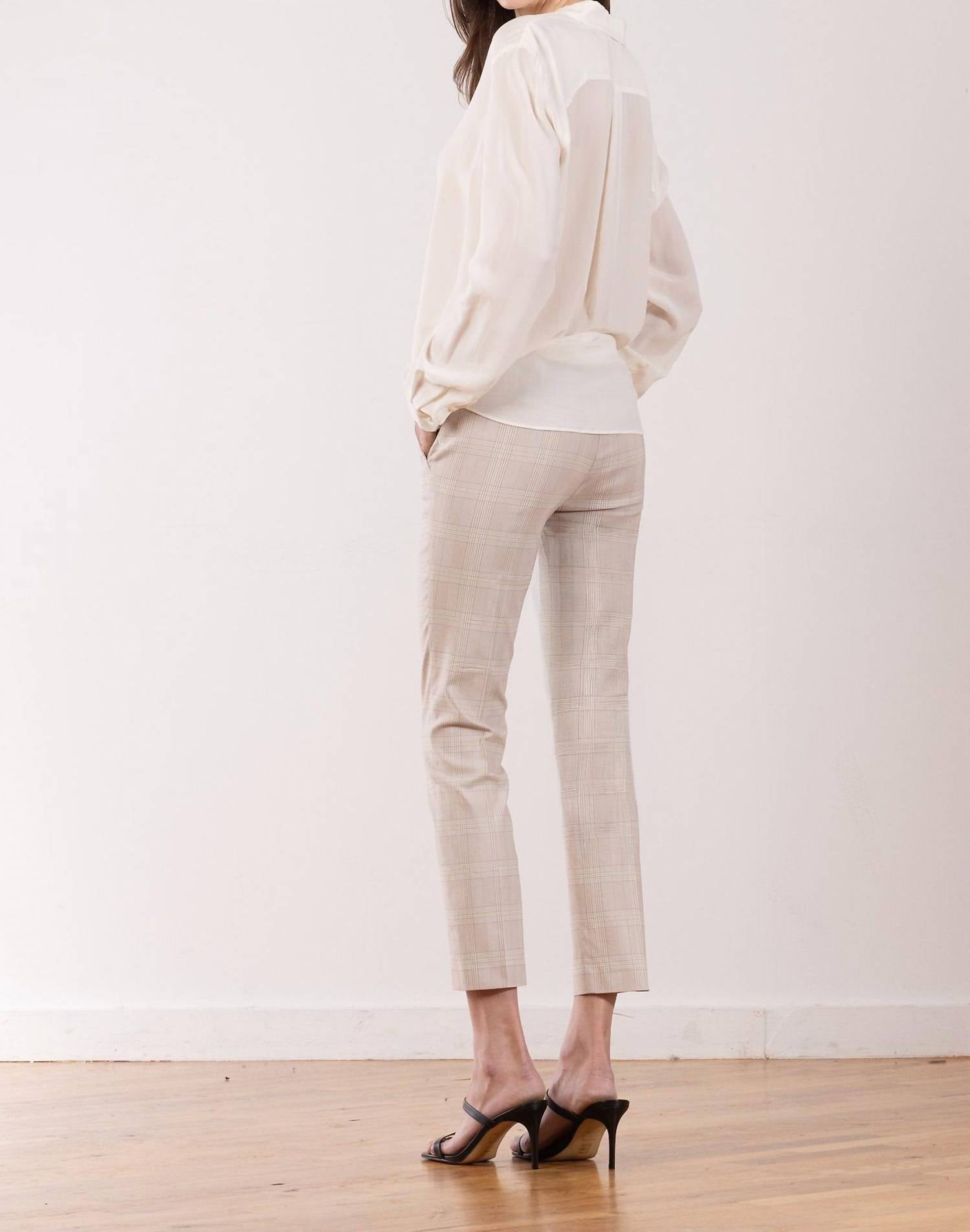 Avenue Montaigne - Lulu Straight Cropped Pant