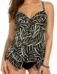 Miraclesuit Love Knot Underwire Tankini Top - Plus in hard to be leaf - women's swimwear