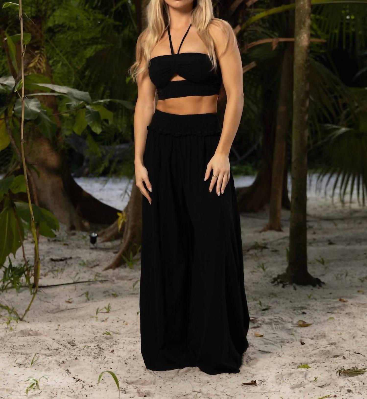 Blanco By Nature - Fiona Gauze Palazzo Pants