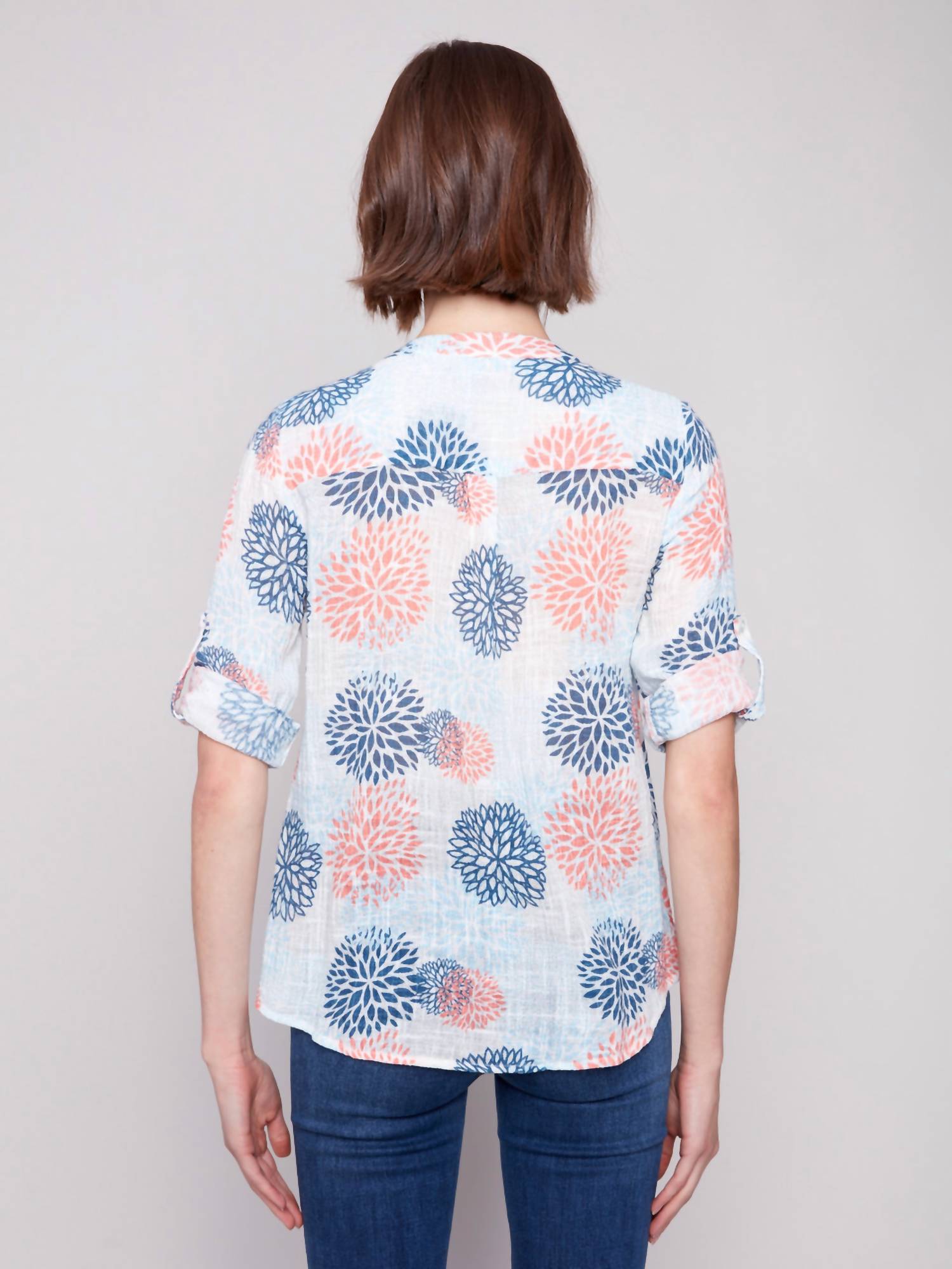 Charlie B - Jasmin Printed Cotton Gauze Blouse