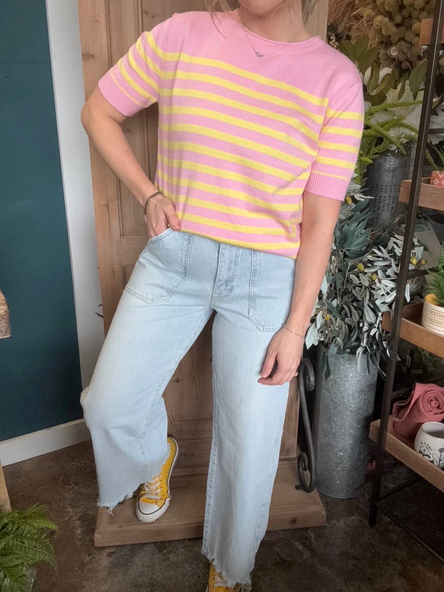 Fate By Lfd - Striped Cashblend Top