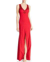 Aidan Mattox - Keyhole Beaded Gown
