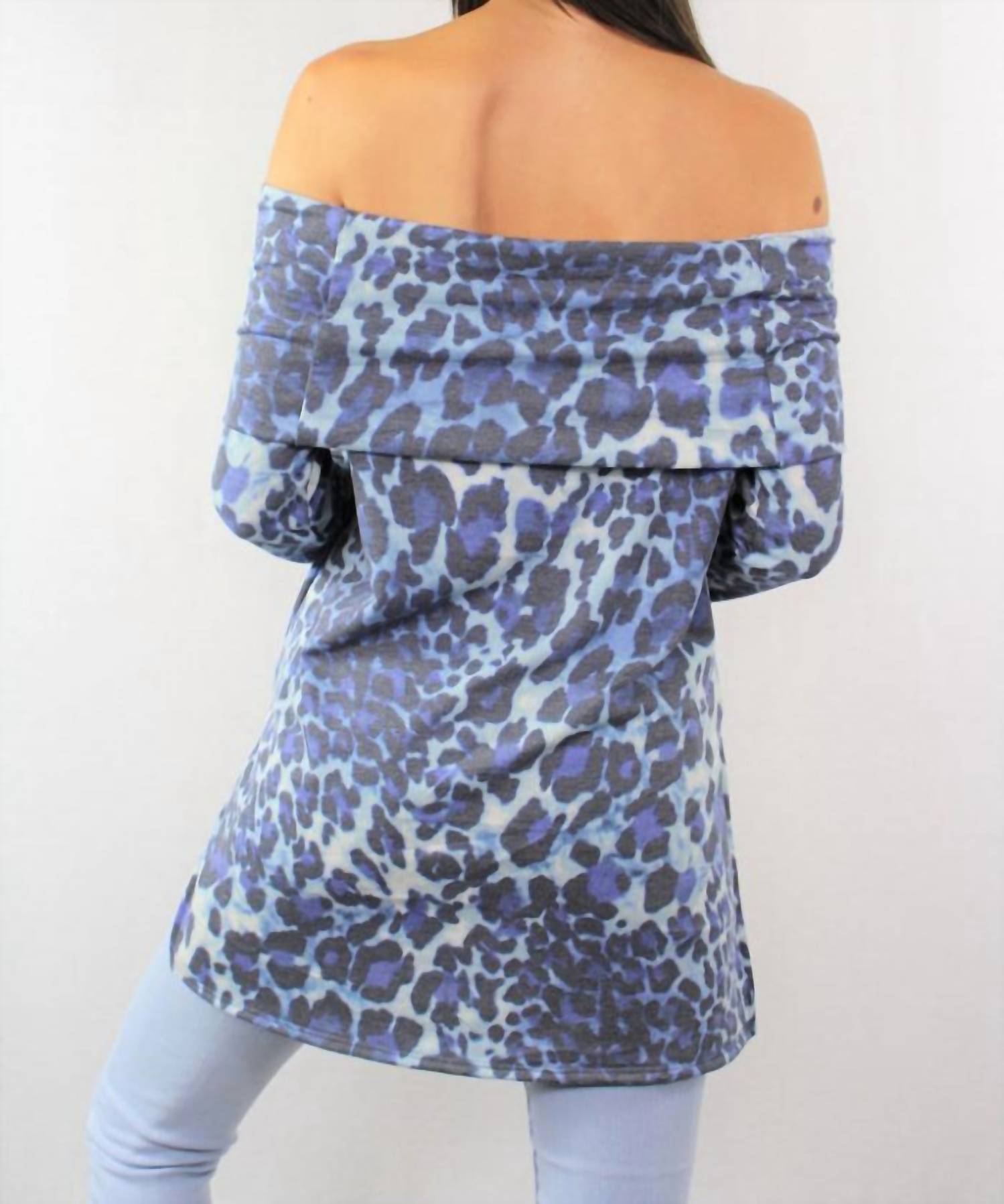 Moa Moa - Long Sleeve Off Shoulder Tunic Top