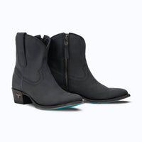Lane Boots Women's Plain Jane Bootie in matte black - women's shoe - alternate view