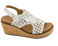 Corkys Footwear - Women's Carley Woven Wedge Sandals