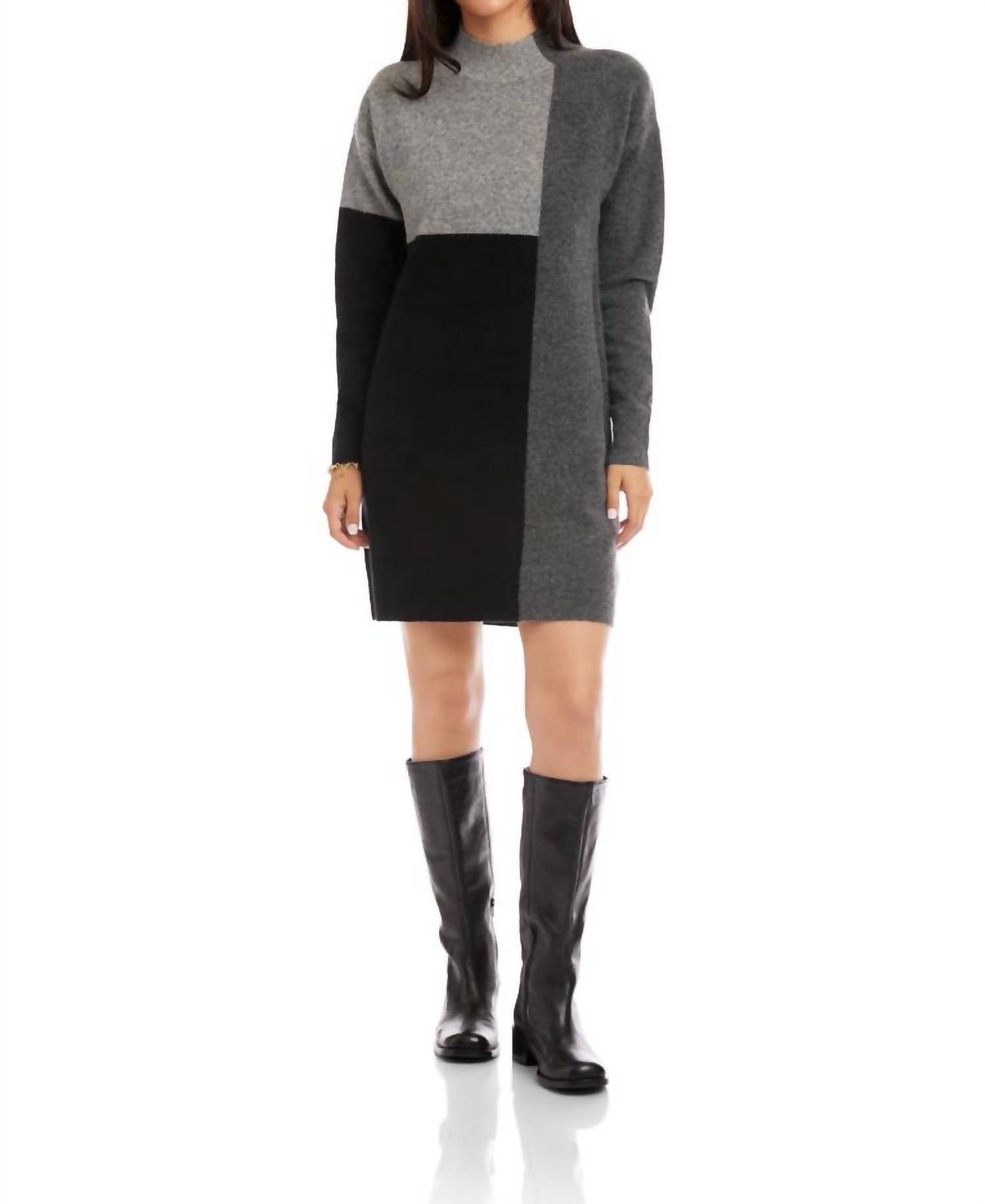 Karen Kane - Colorblock Sweater Dress