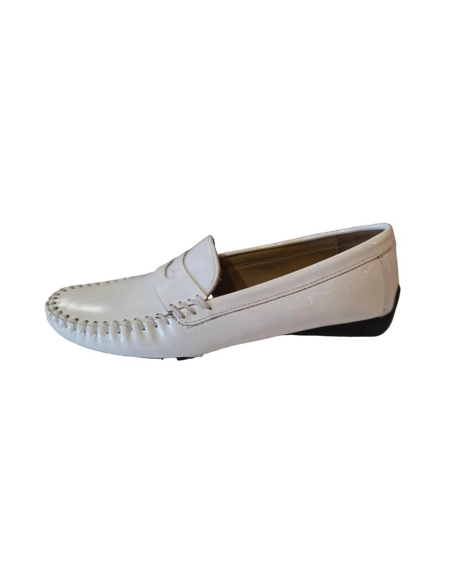 Robert Zur Women's Alice Loafer Shoes in white - women's flats