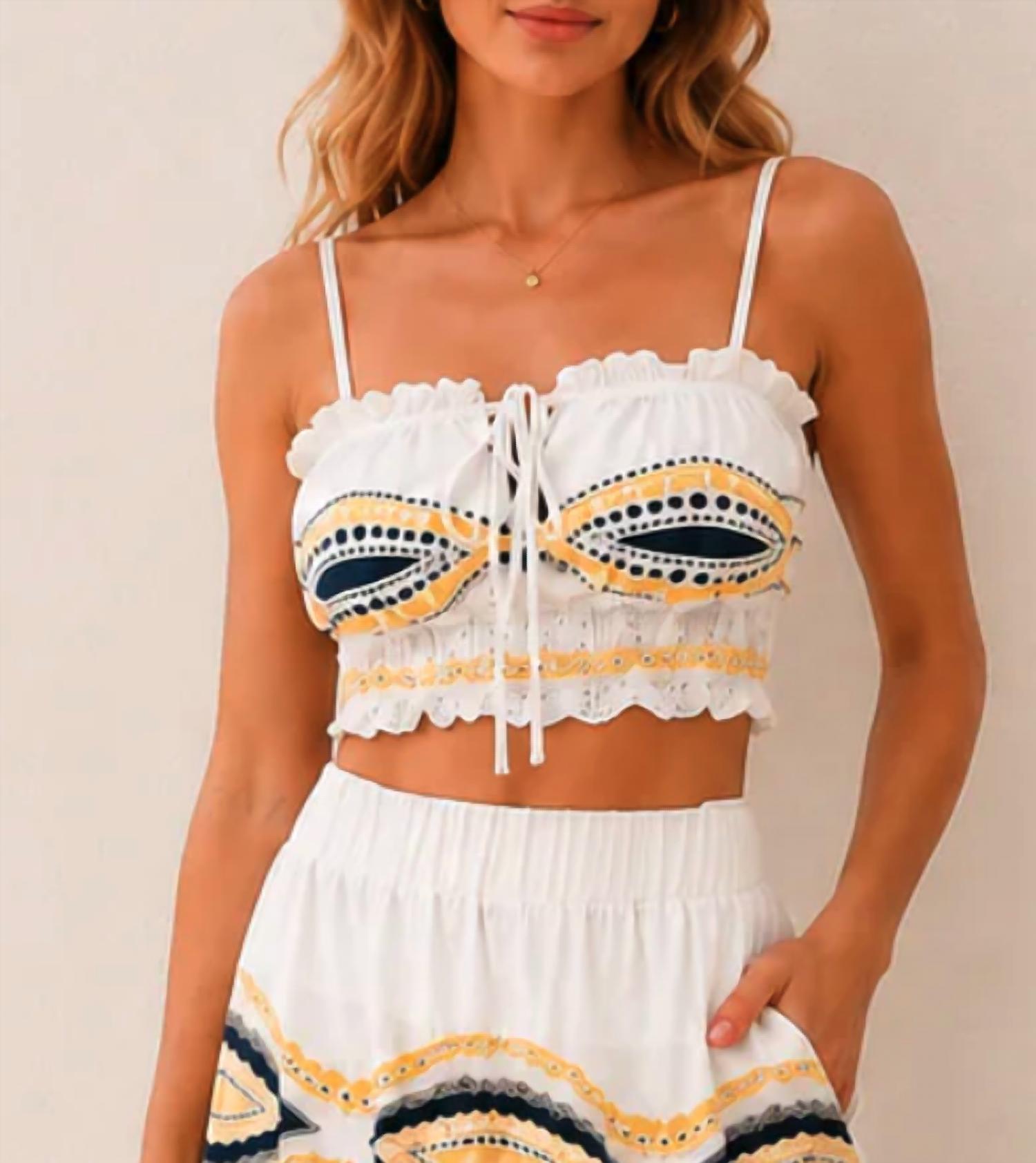 Mystery Resort - Santorini Mosaic Maxi Skirt Set