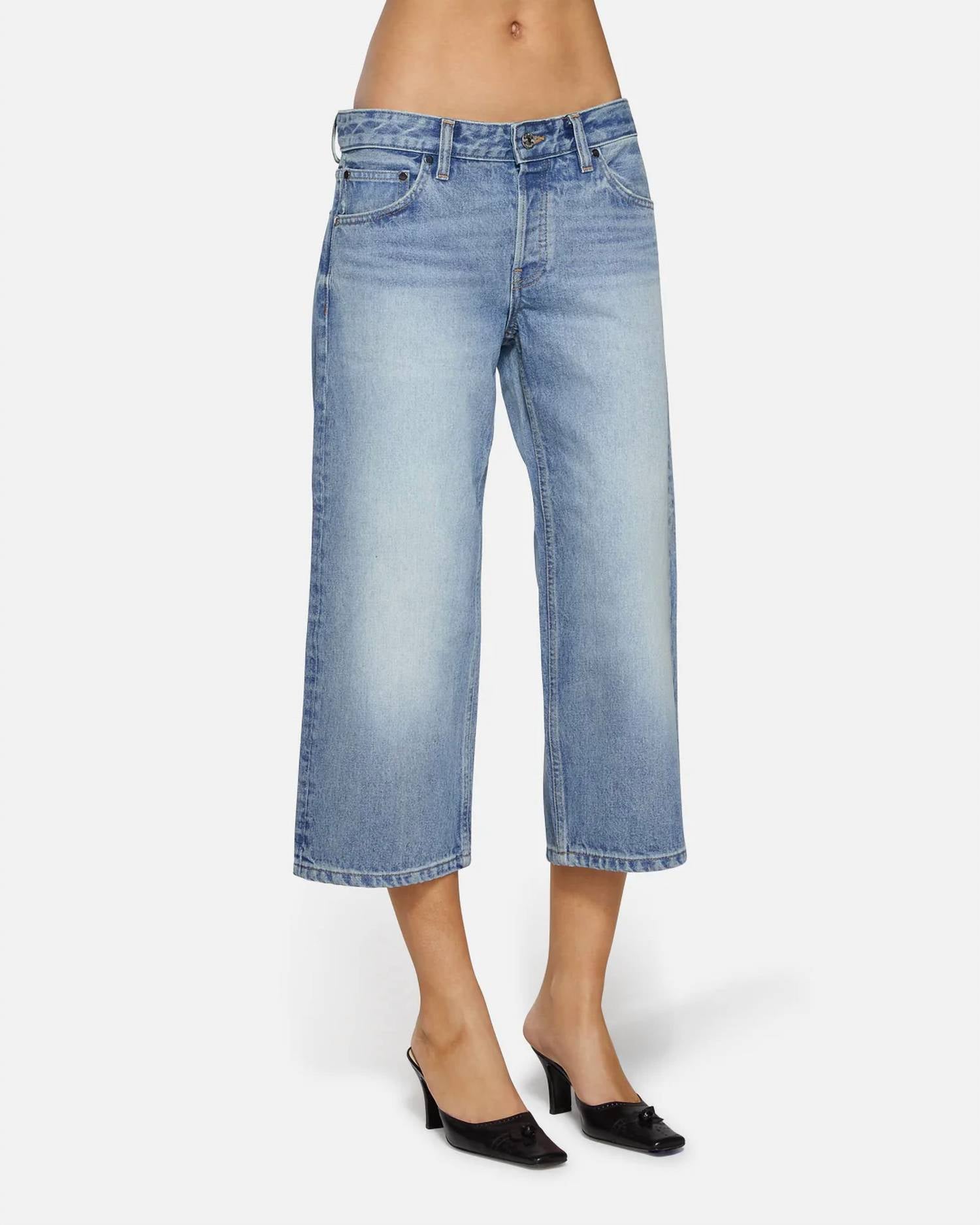 Eb Denim - Low Rise Baggy Capri Jeans