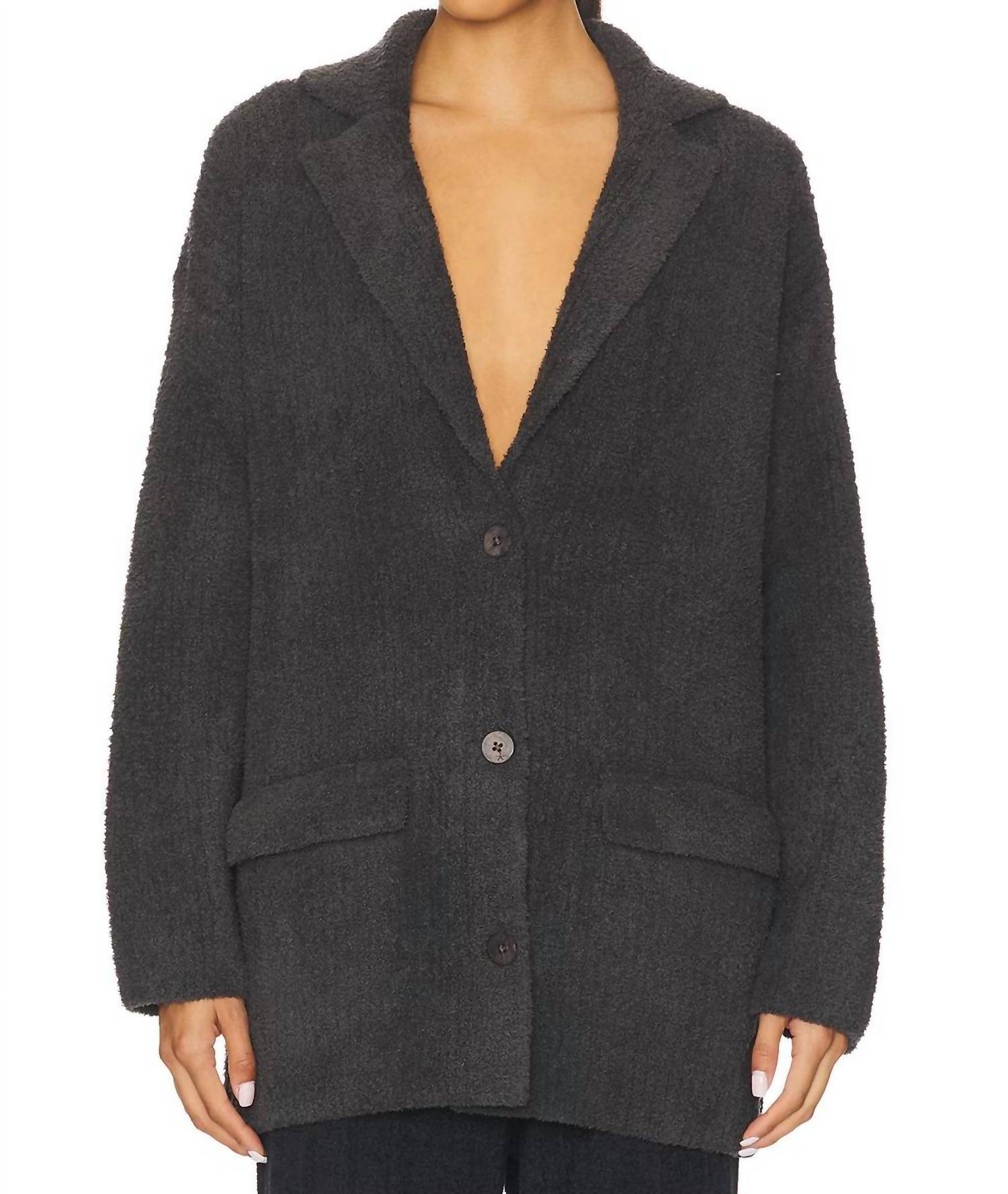 Barefoot Dreams - Cozychic Rib Oversized Notch Collar Blazer