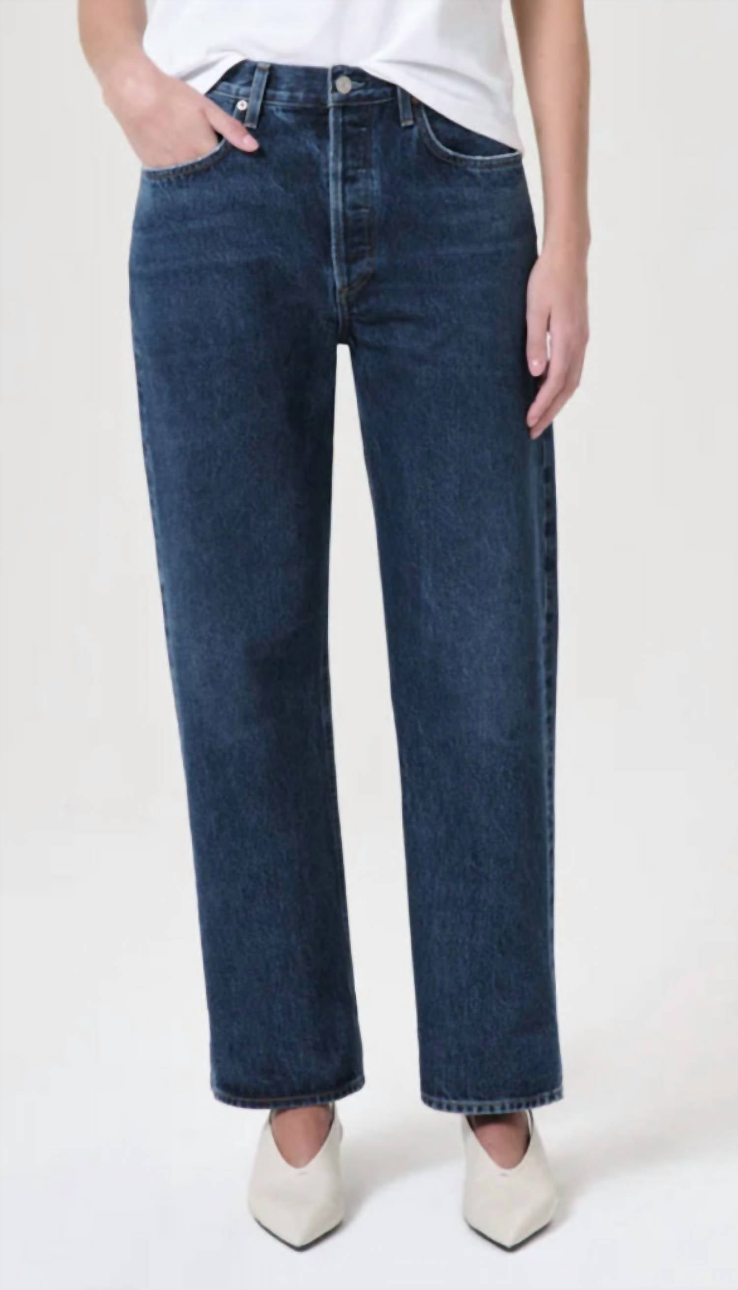 Agolde - Fran Low Slung Easy Straight Jeans