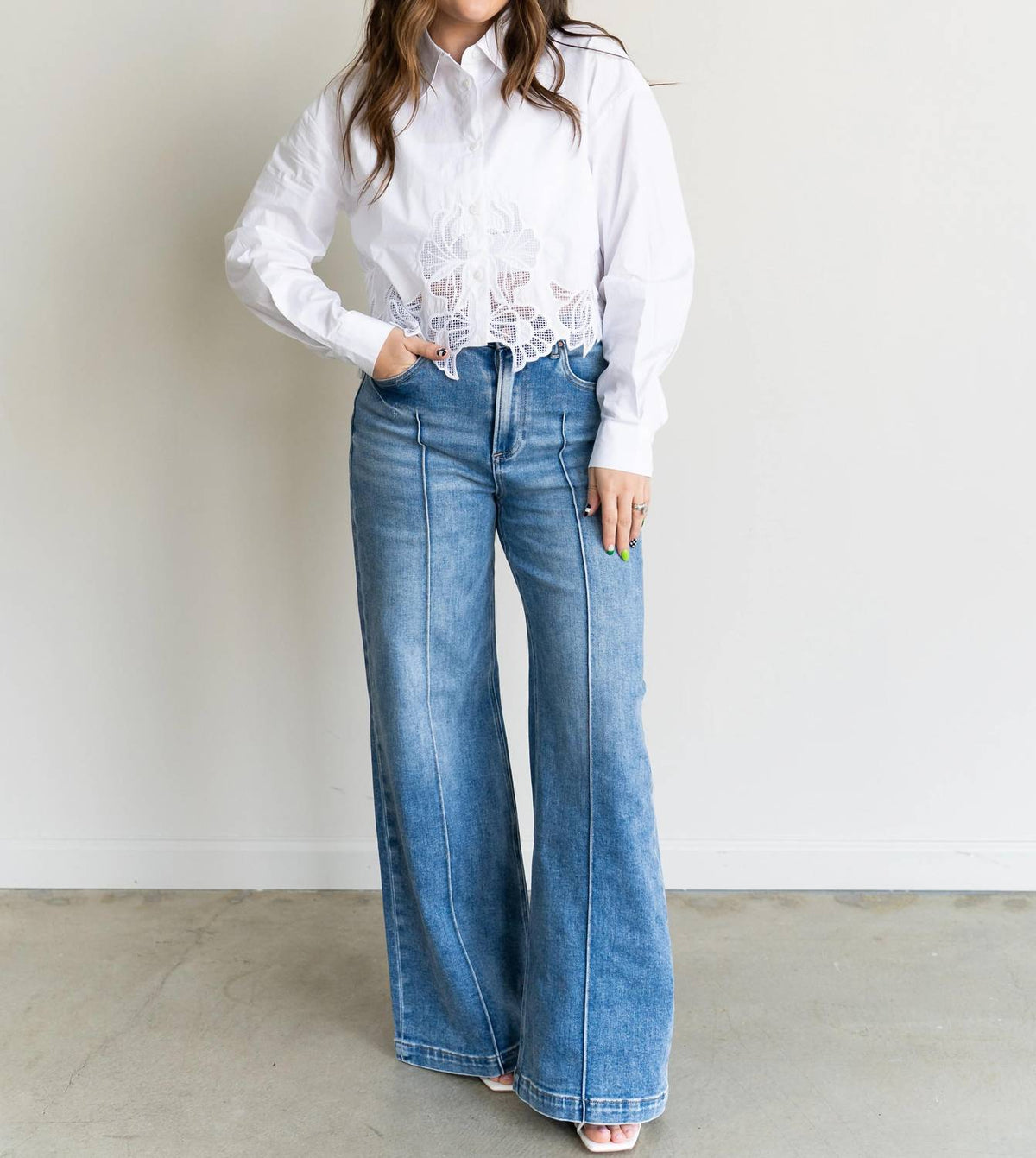 Risen - Chloe Pintuck Detail Jeans