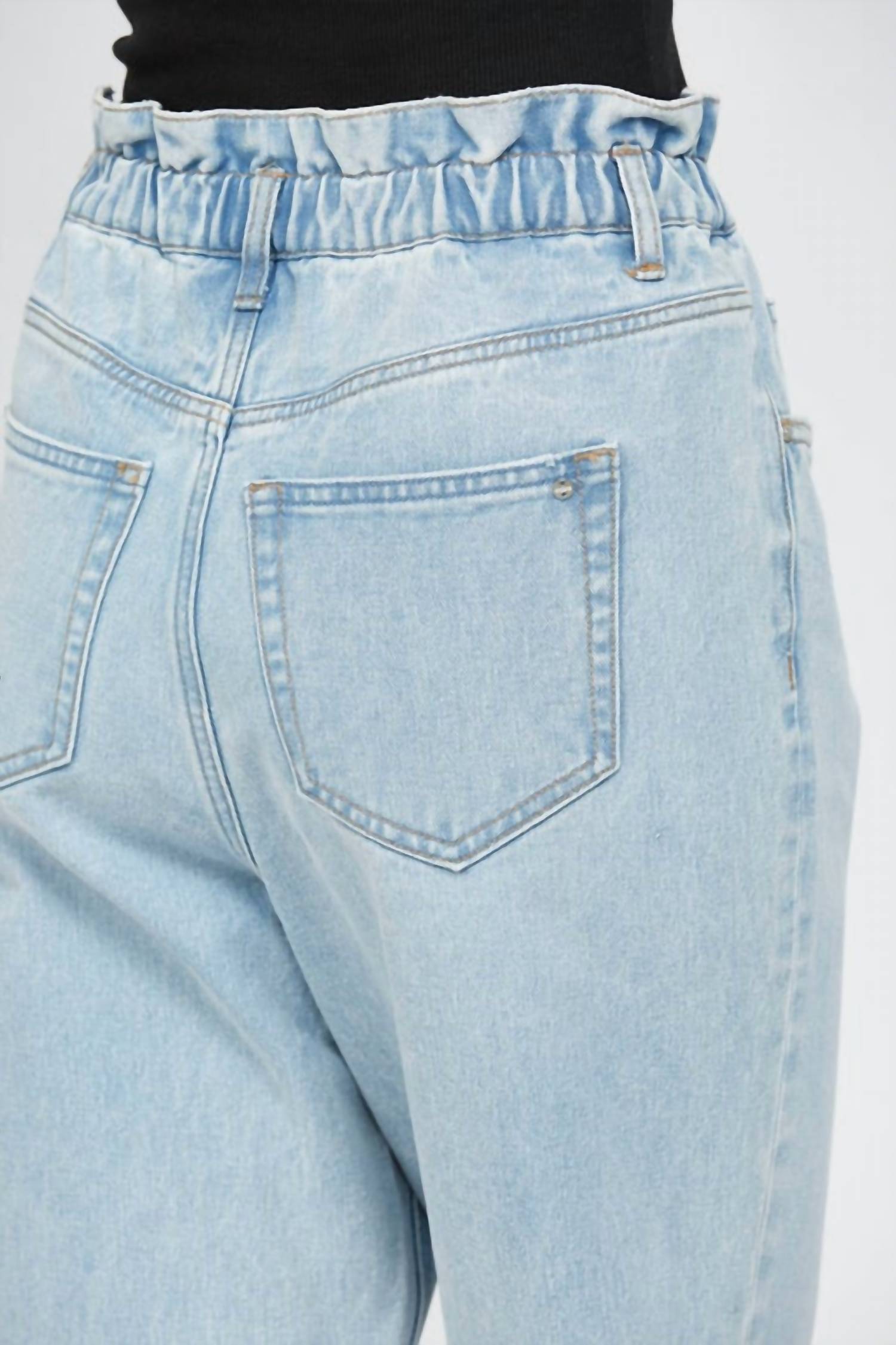 Mica Denim - Paperbag Super High Mom Jeans