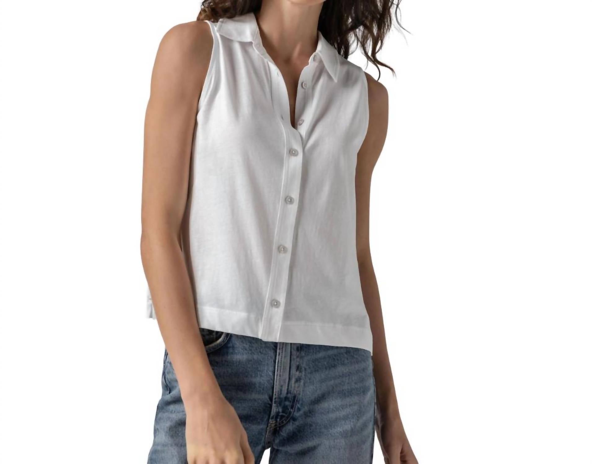 Lilla P - Sleeveless Button Down