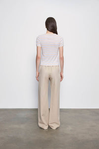 Enza Costa - COTTON STRIPE CLASSIC SHORT SLEEVE TEE