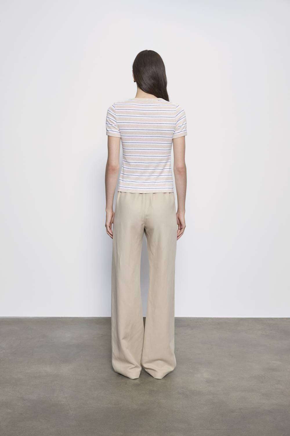 Enza Costa - COTTON STRIPE CLASSIC SHORT SLEEVE TEE