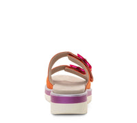 Ara Shoes Women's Marbella Slide Sandals in poppy suede pink - women's sandal - alternate view