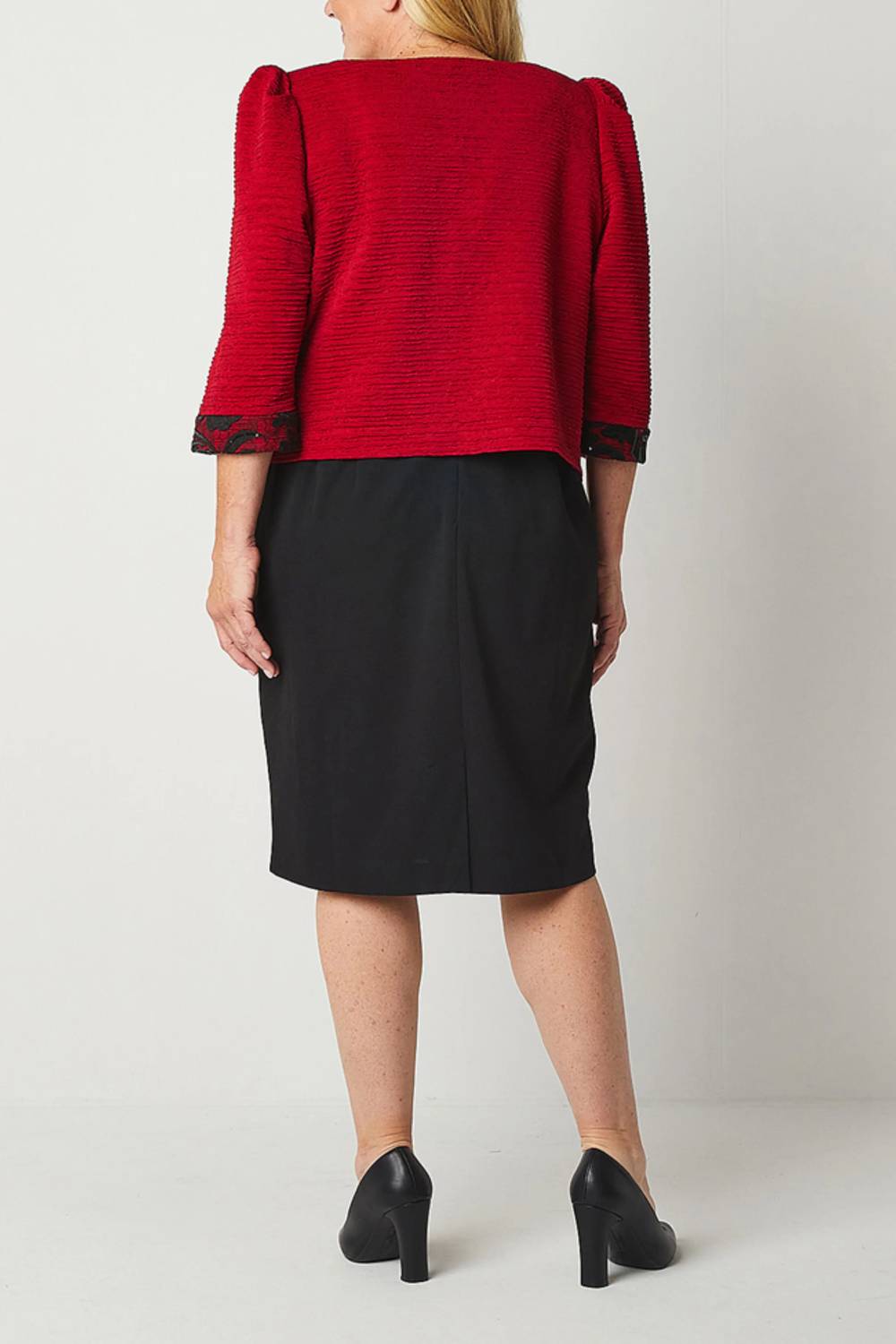 Maya Brooke - Embroidered Sequin 2-Piece Jacket Dress