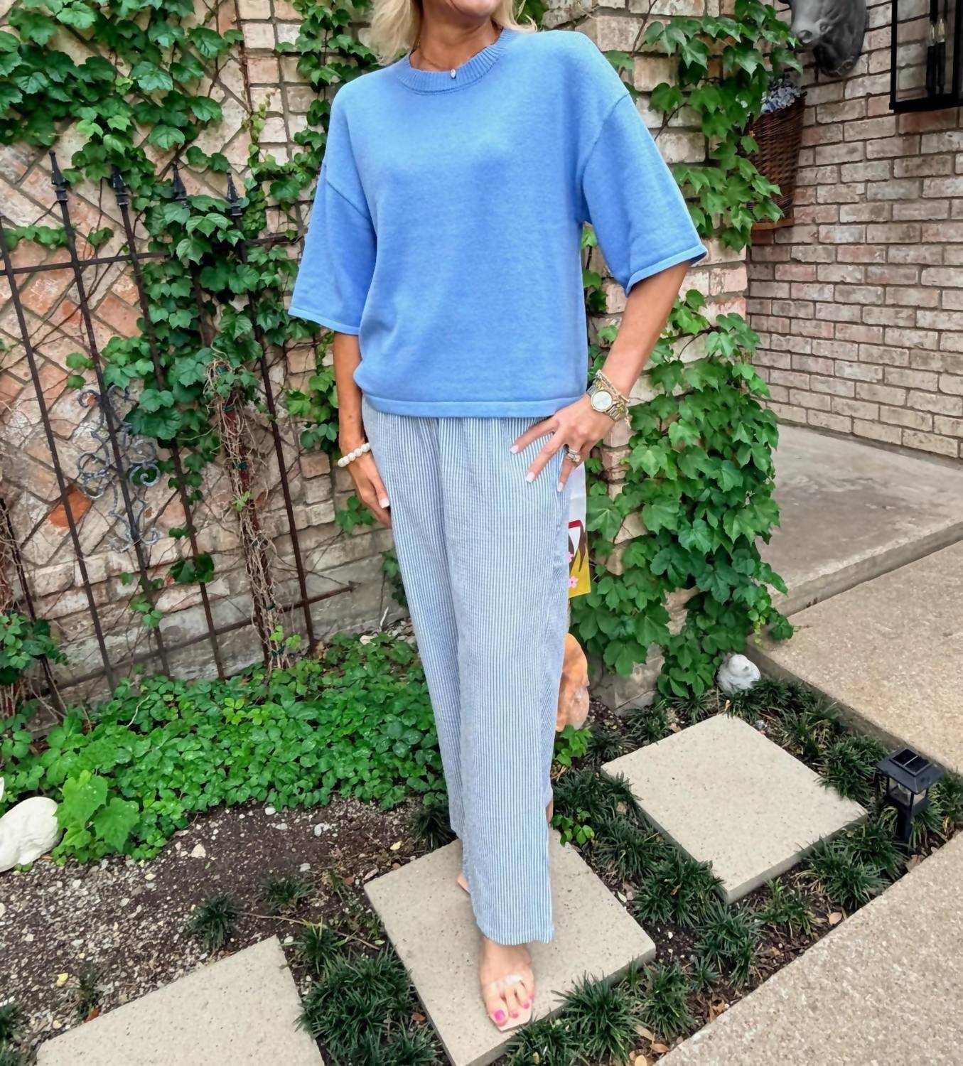 Entro - Short Sleeve Pullover Top