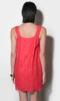 Greyline - Kallie Linen Blend Embroidered Mini Dress