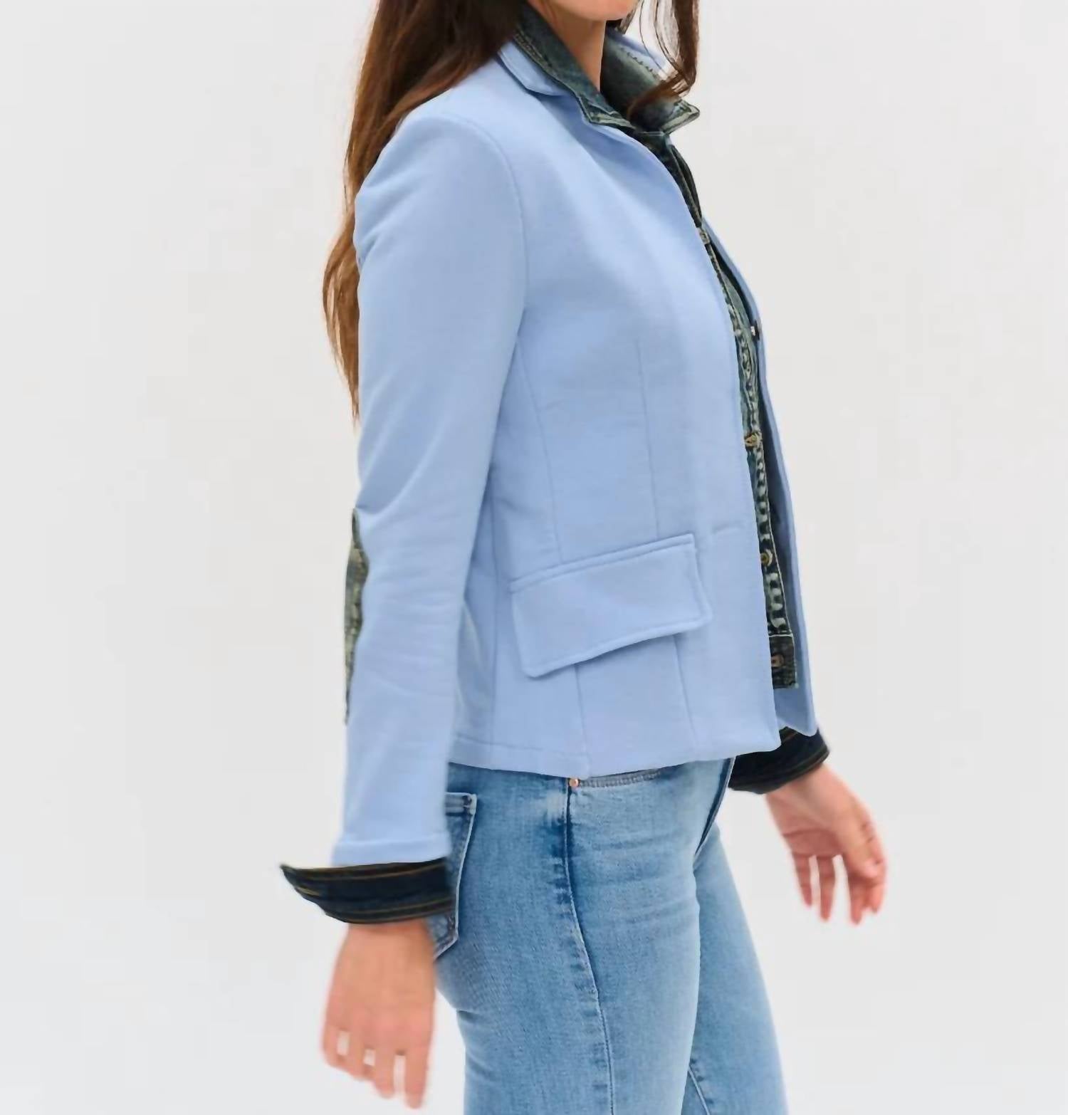 Six/Fifty - Veronica Mixed Media Blazer