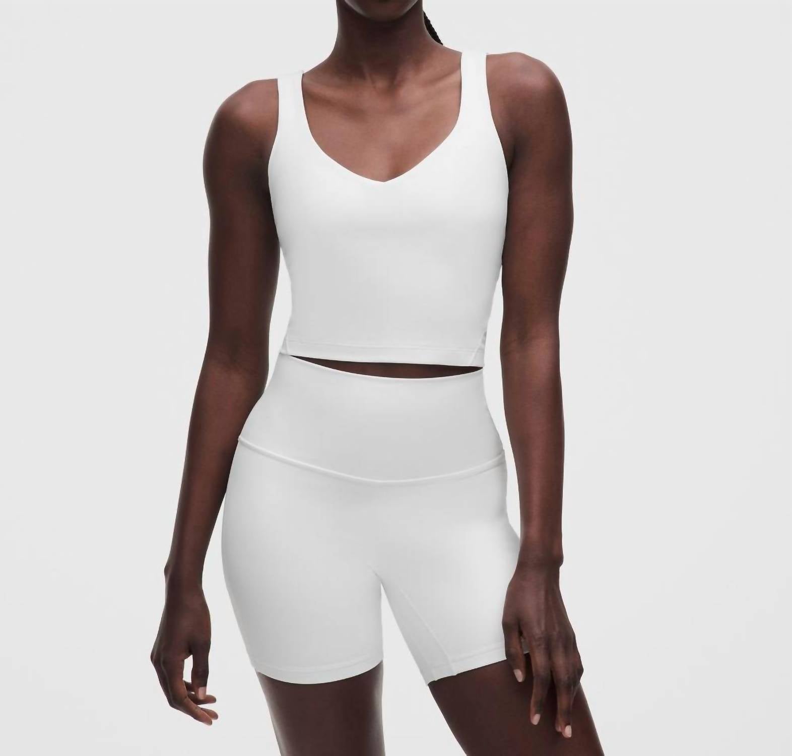 lululemon Align Light Support A/B Cup Tank in white - women's tank top