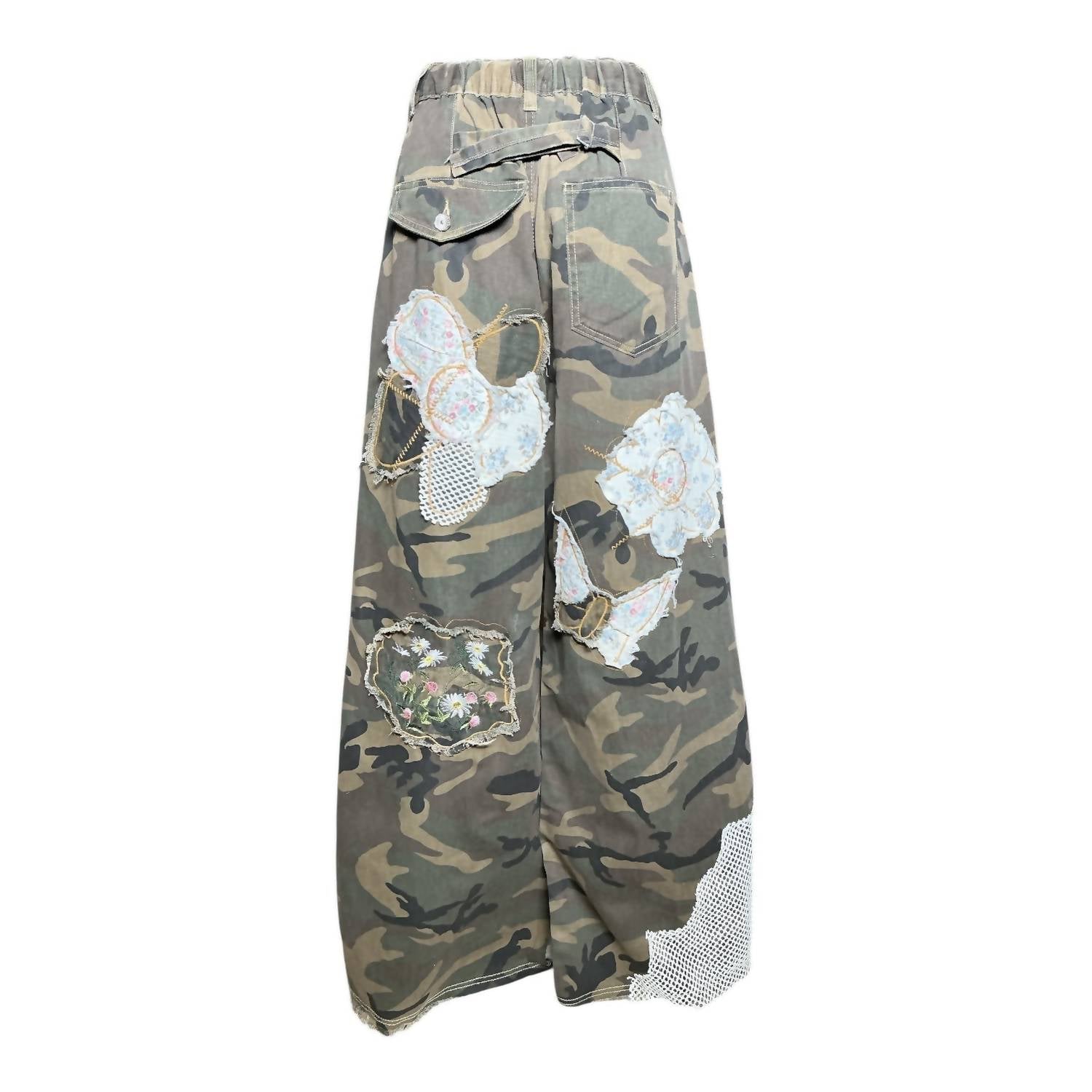 Pol - GI Jane Patchwork Wide Leg Pants