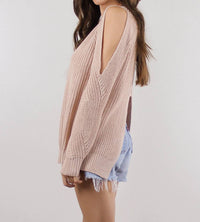 Fate - Melrose Cutout Sleeves And Back Sweater
