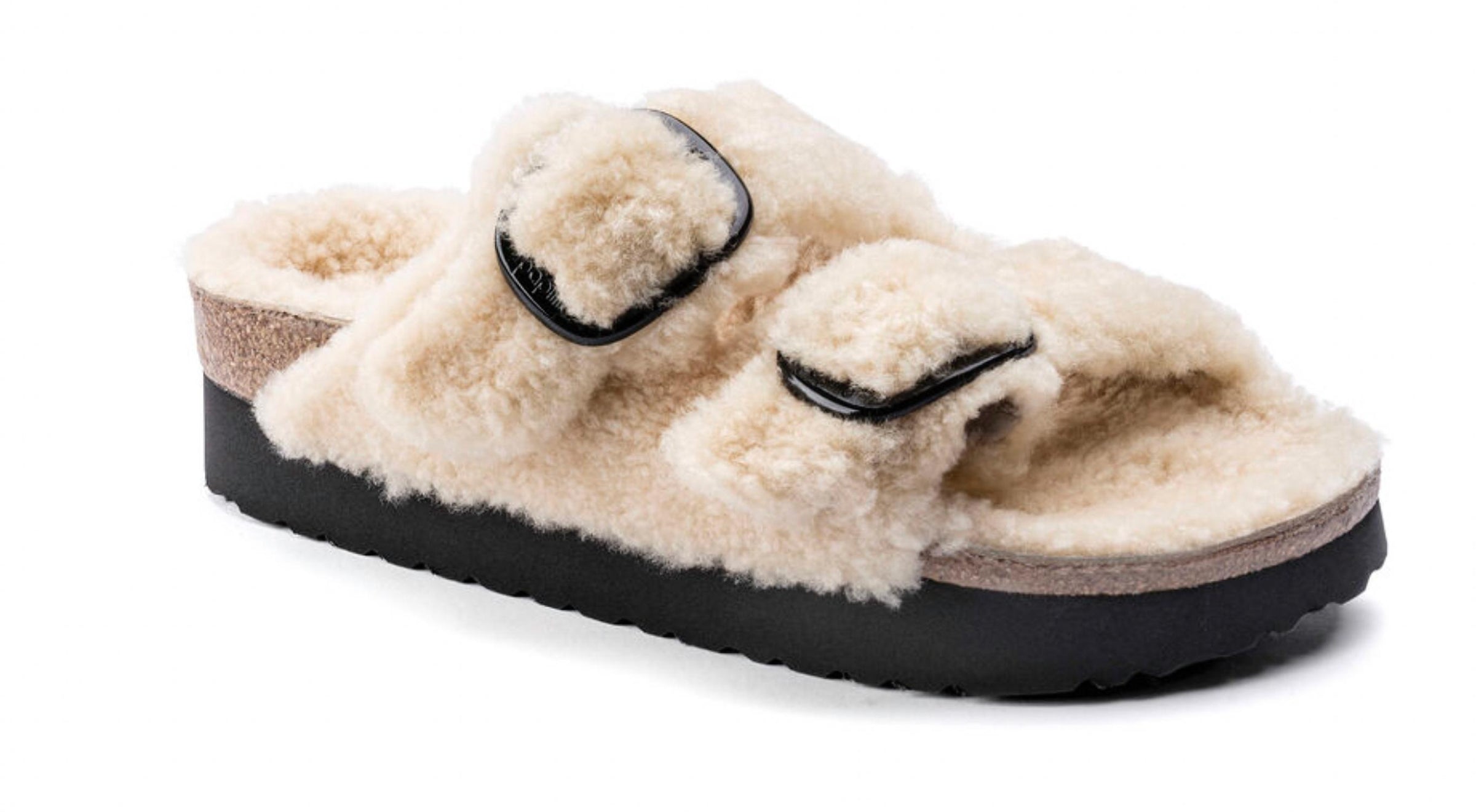 Birkenstock - Women's Arizona Platform Teddy Sandal - Narrow