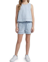 Hayden La - Contrast Stitch Tank And Shorts Set