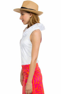 Gretchen Scott - Ruffleneck Sleeveless Top