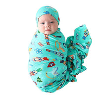 Posh Peanut - Fritz Infant Swaddle And Headwrap Set