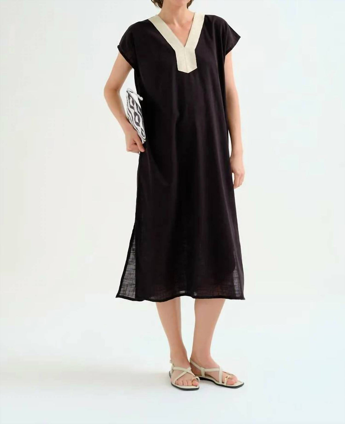 Compania Fantastica - Cotton Caftan Midi Dress