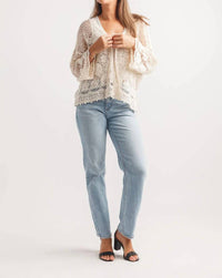 Papillon - Mesh Crochet Top With Ties